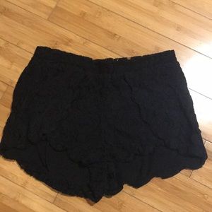 Urban outfitters pins and needles lace shorts